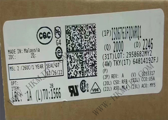 집적 회로 칩 ISO6763FQDWRQ1 6 채널 디지털 절연체 SOIC16