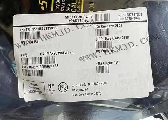 통합 회로 칩 MAX98395EWI 1 채널 디지털 입력 클래스 DG 증폭기 XFBGA28