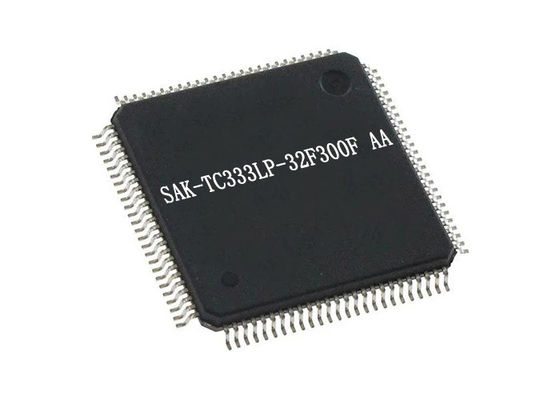 SAK-TC333LP-32F300F AA 마이크로컨트롤러 MCU, 248KB 내장 RAM, 200MHz 코어 및 TQFP-100 패키지에서 1W 소비