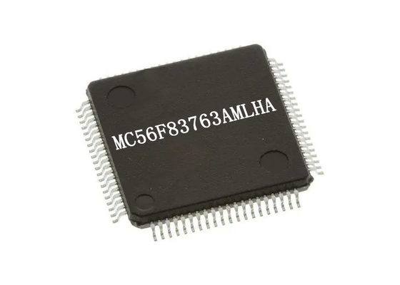IC은 MC56F83763AMLHA 내장 프로세서 100MHz 마이크로컨트롤러 IC을 자릅니다