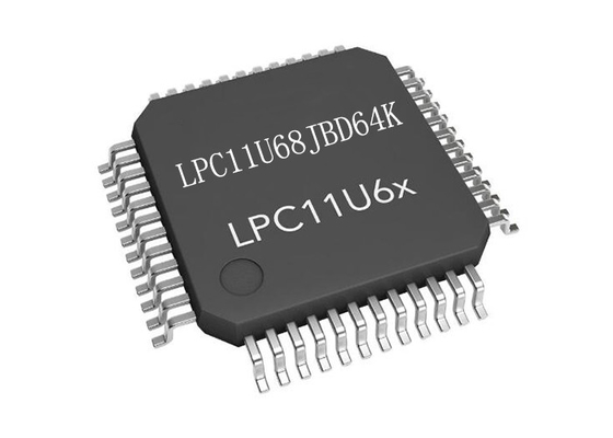 IC은 LPC11U68JBD64K 64-LQFP 마이크로컨트롤러 MCU 50MHz 하나의 핵 팔 Cortex-M0+를 자릅니다