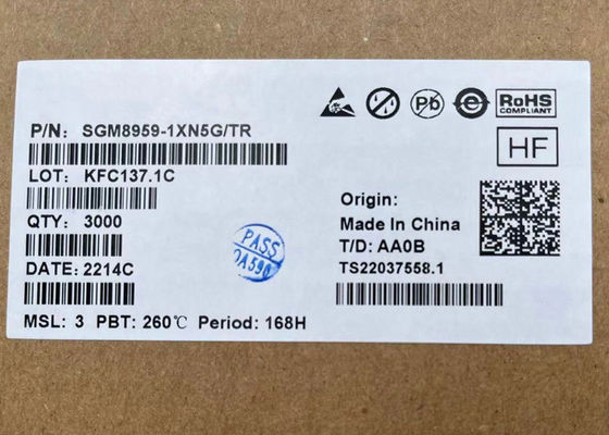 1.8V 한 개의 SGM8959-1XN5G 저소음고 정밀도 제로점 이동 작동중인 증폭기