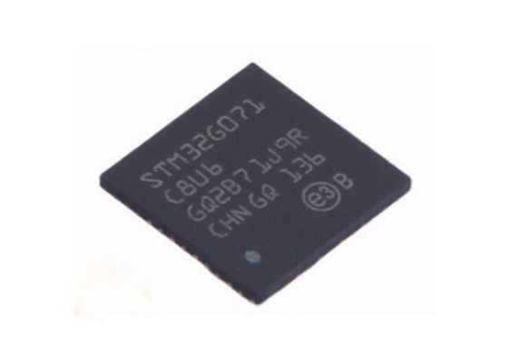 STM32G071C8U6 32-비트 단일코어는 마이크로컨트롤러 IC 48-UFQFN 패키지를 끼워 넣었습니다