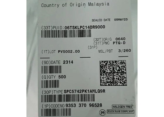 SPC5742PK1AMLQ9R 32비트 듀얼 코어 200MHz 임베디드 마이크로 컨트롤러 IC 144-LQFP