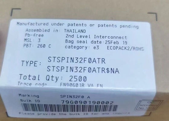 STSPIN32F0ATR 임베디드 MCU 마이크로 컨트롤러와 함께 고급 BLDC 컨트롤러