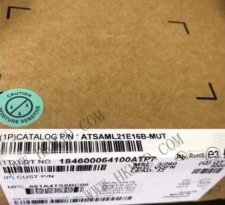 마이크로 컨트롤러 MCU ATSAML21E16B-MUT 10 채널 48MHz 8비트 임베디드 MCU VQFN32