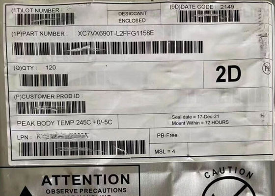 필드 프로그래밍 가능한 게이트 어레이 XC7VX690T-L2FFG1158E 640MHz FPGA 프로그래밍 가능한 논리 IC