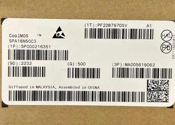 통합 회로 칩 SPA16N50C3 560V N 채널 전력 MOSFET 트랜지스터 TO-220-3