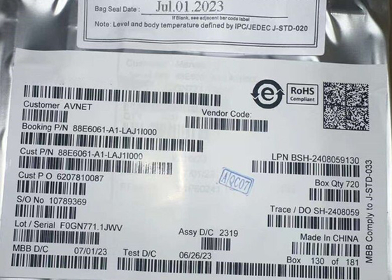 이더넷 IC 88E6061-A1-LAJ1I000 6-포트 100Mbps 이더넷 스위치 IC PQFP-128 패키지