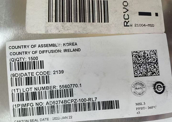 AD5274BCPZ-100 통합 회로 칩 I2C 인터페이스 및 50TP 메모리 디지털 리오스타트