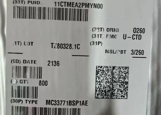 MC33771BSP1AE 통합 회로 칩 LQFP-64 리?? 이온 배터리 셀 컨트롤러 IC