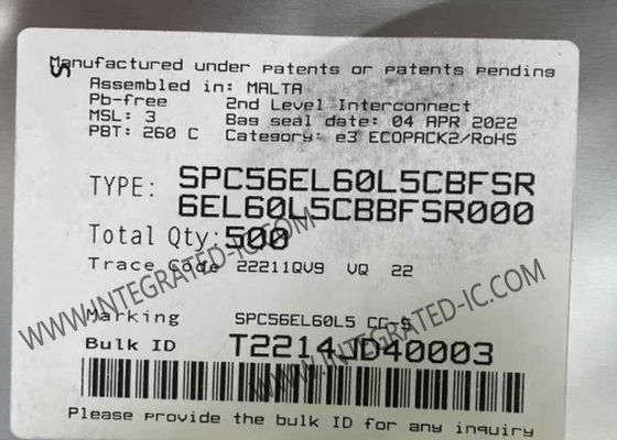 마이크로 컨트롤러 MCU SPC56EL60L5CBFSR 듀얼 코어 120MHz 32비트 전력 아키텍처 마이크로 컨트롤러