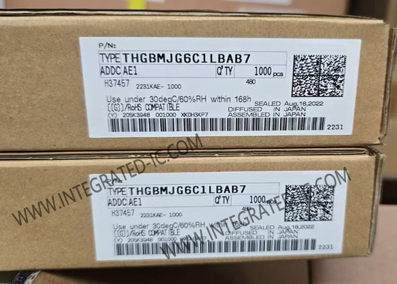 THGBMJG6C1LBAB7 메모리 IC 칩 3.3V 64G 비트 자동차 NAND 플래시 시리즈 전자 MMC 메모리