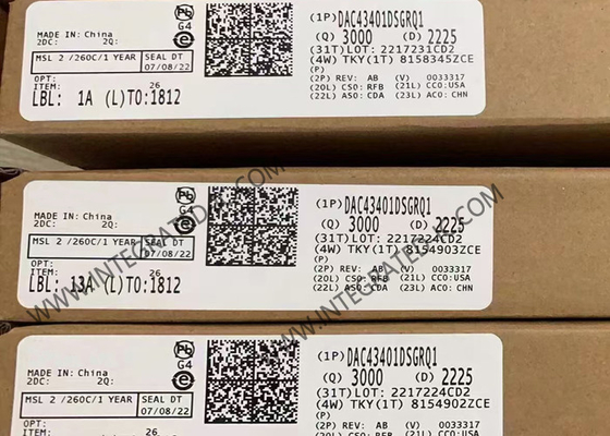 통합 회로 칩 DAC43401DSGRQ1 8-비트 자동차 스마트 DAC 8-WSON