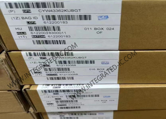 CYW43362KUBGT WIFI 6 칩 단일 칩 통합 IEEE 802.11TM Wi-Fi 4 칩