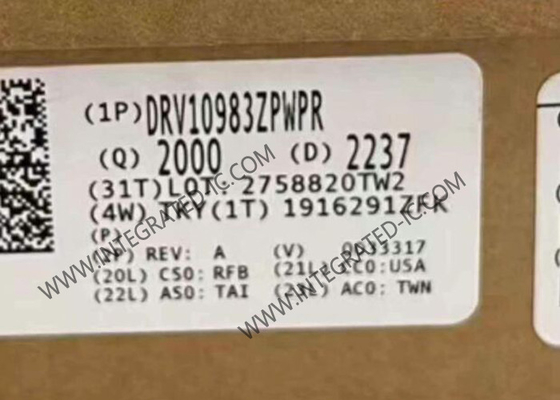 DRV10983ZPWPR 통합 회로 칩 24V 3A 3단계 BLDC 모터 드라이버