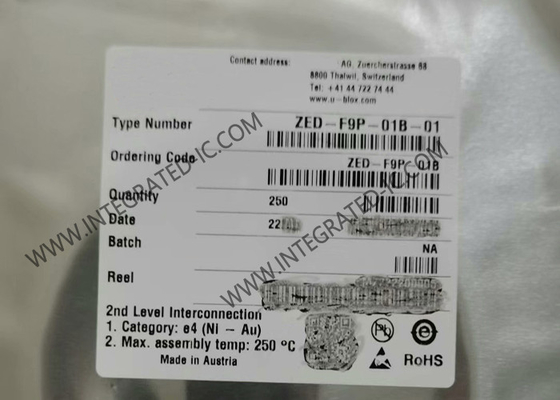 ZED-F9P-01B-01 무선 통신 모듈 F9 고정도 GNSS 모듈 LGA-54