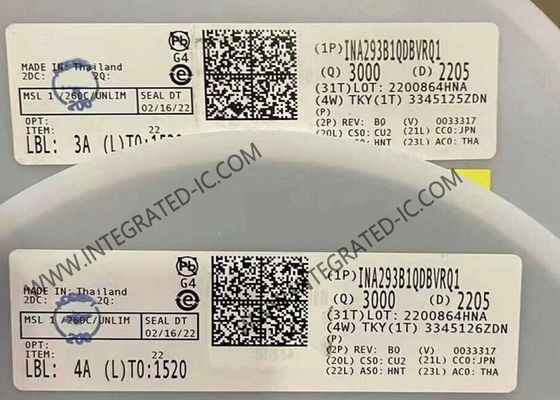 INA293B1QDBVRQ1 통합 회로 칩 1.3MHz 초정확 전류 감지 증폭기