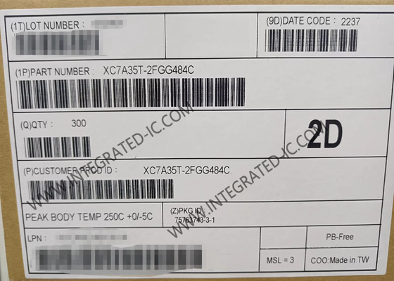 필드 프로그래밍 게이트 어레이 XC7A35T-2FGG484C 6.6 Gb/s Artix-7 필드 프로그래밍 게이트 어레이 IC 484-BBGA 표면 마운트