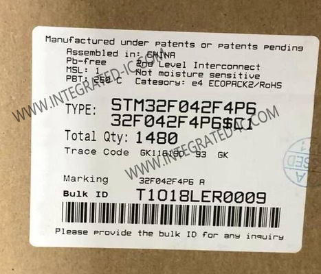 STM32F042F4P6 마이크로 컨트롤러 MCU 메인스트림 팔 코르텍스-M0 USB 라인 MCU TSSOP-20