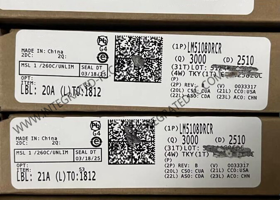 LM5108DRCR 통합 회로 칩 100V 게이트 드라이버 IC VSON10 반 브릿지 드라이버