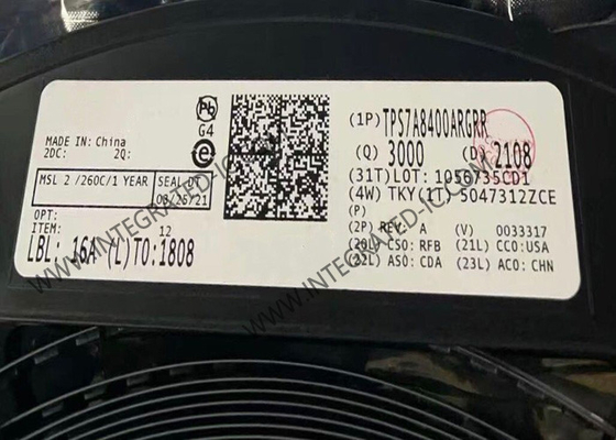 TPS7A8400ARGRR 융합회로 칩 3A 낮은 떨어지는 규제 VQFN20 LDO 규제