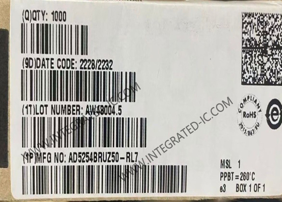 AD5254BRUZ50 융합 회로 칩 쿼드 256-포지션 I2C 비휘발성 메모리 디지털 잠재계