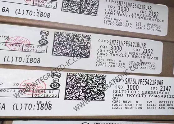 SN75LVPE5412RUAR 집적 회로 칩 PCIe 5.0 32Gbps 4 채널 선형 리드라이버