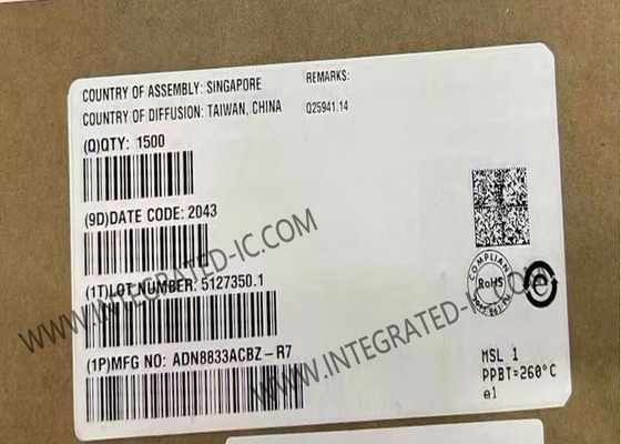 통합 회로 칩 ADN8833ACBZ 1A 열 전기 냉각기 드라이버 WFBGA25