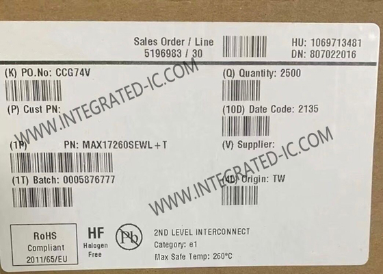 MAX17260SEWL 통합 회로 칩 배터리 관리 시스템 IC 리?? 이온 9-WLP