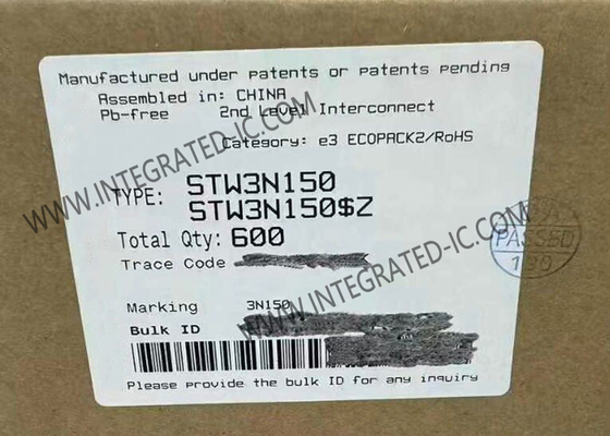 STW3N150 집적 회로 칩 N 채널 1500V 2.5A 6 Ω 전력 MOSFET 트랜지스터