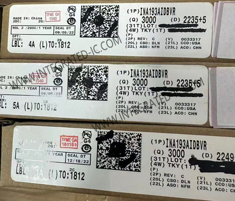 INA193AIDBVR 융합회로 칩 500kHz 높은 측면 전류 감지 증폭기 SOT-23-5