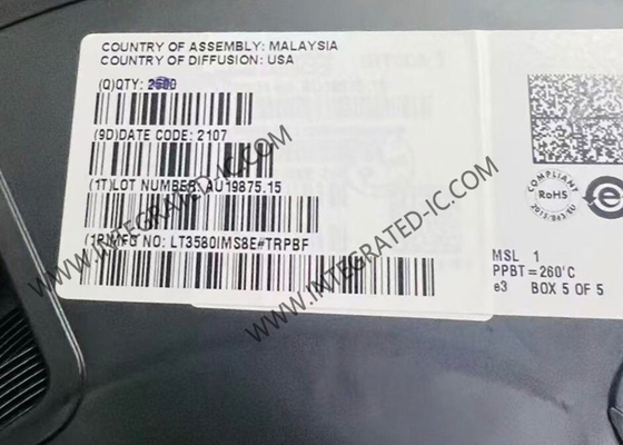 LT3580IMS8E 집적 회로 칩 동기식 부스트 인버팅 DC/DC 컨버터