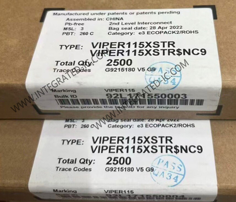 VIPER115XSTR 통합 회로 칩 에너지 절약 오프라인 고전압 변환기