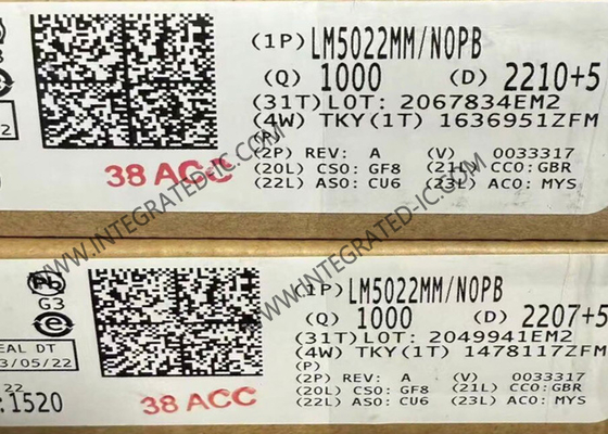 LM5022MM 집적 회로 칩 60V 부스트 및 SEPIC용 로우사이드 컨트롤러