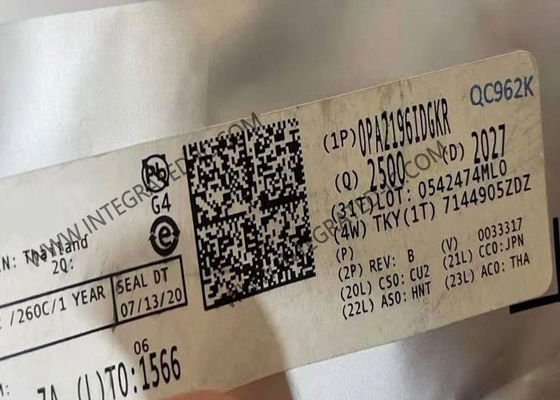 OPA2196IDGKR 집적 회로 칩 듀얼 36V 저전력 저 오프셋 전압 레일-투-레일 연산 증폭기