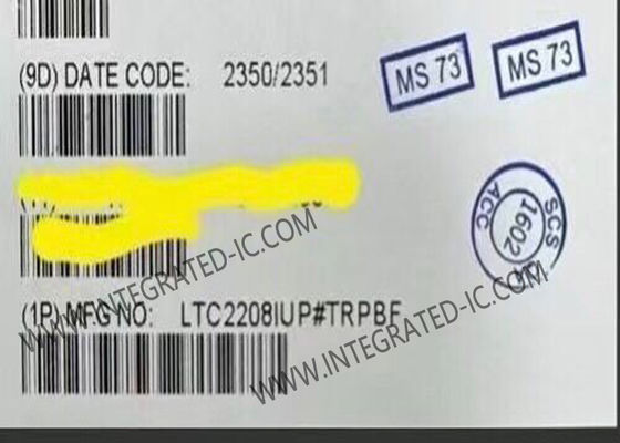 LTC2208IUP 융합 회로 칩 14비트 ADC 130Msps 아날로그에서 디지털 변환기 QFN64