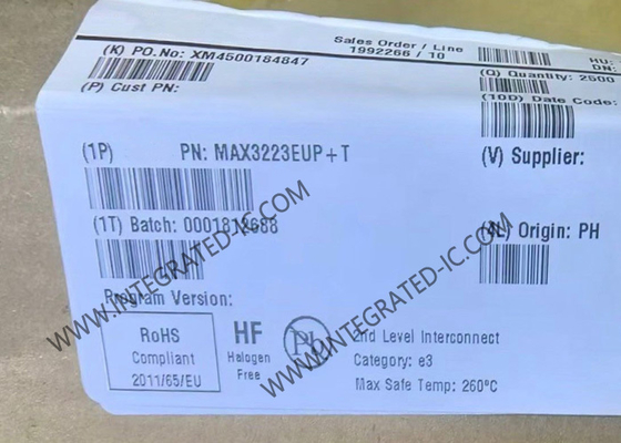 MAX3223EUP 융합 회로 칩 250kbps RS-232 자동 종료와 트랜시버