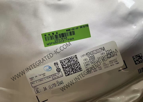 MSP430I2031TPWR 마이크로컨트롤러 MCU 16비트 MCU 16.384MHz 혼합 신호 마이크로컨트롤러