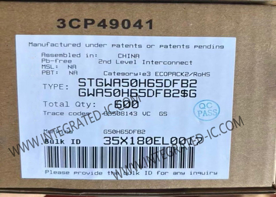 통합 회로 칩 STGWA50H65DFB2 트렌치 게이트 필드 스톱 고속 HB2 IGBT