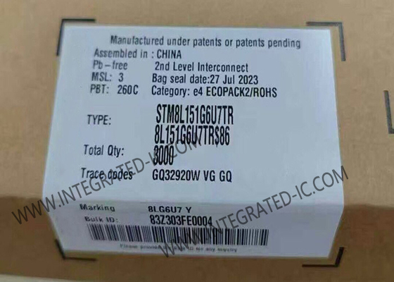 STM8L151G6U7TR 마이크로컨트롤러 MCU 8비트 16MHz STM8L EnergyLite 마이크로컨트롤러 IC 28-UFQFPN