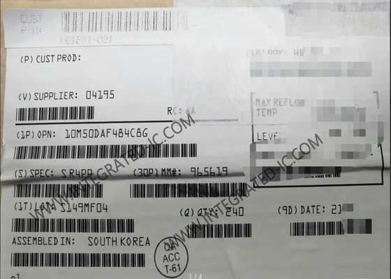 동력 효율적 10M50DAF484C8G 필드 프로그래머블 게이트 어레이 484-BGA 패키지