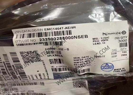 EMC1464T-AE/9R 센서 IC 높은 정확성 4 채널 SMBus 온도 센서