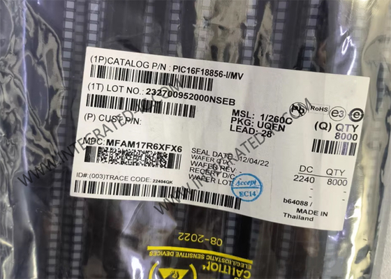 PIC16F18856-I/MV 마이크로 컨트롤러 MCU 32MHz 8-비트 마이크로 컨트롤러 IC PIC XLP 16F MCU