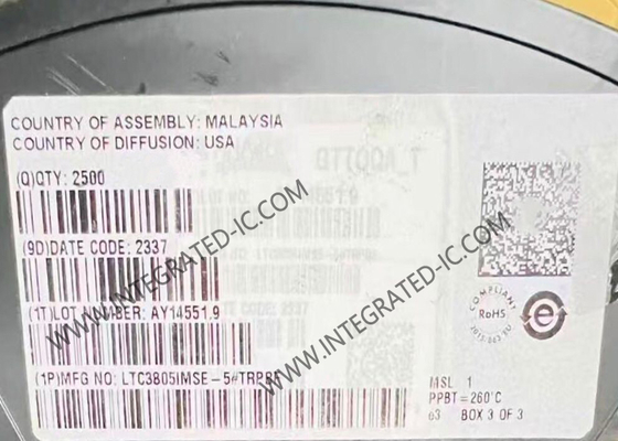 LTC3805IMSE-5 집적 회로 칩 가변 주파수 전류 모드 플라이백/부스트/SEPIC DC/DC 컨트롤러