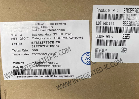 STM32F767BIT6 마이크로 컨트롤러 MCU 고성능 ARM 코텍스 M7 마이크로 컨트롤러 IC