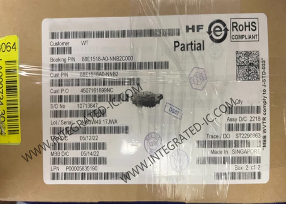 88E1518-A0-NNB2C000 이더넷 IC 통합 10/100/1000 Mbps 에너지 효율 이더넷 트랜시버