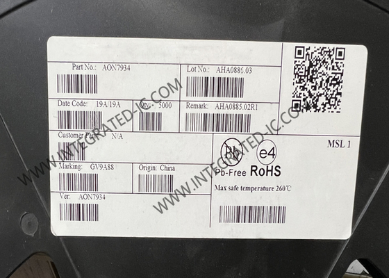 AON7934 통합 회로 칩 30V 듀얼 어시메트릭 N 채널 MOSFET 트랜지스터