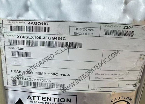 필드 프로그래머블 게이트 어레이 XC6SLX100-3FGG484C Spartan-6 LX FPGA IC FBGA484