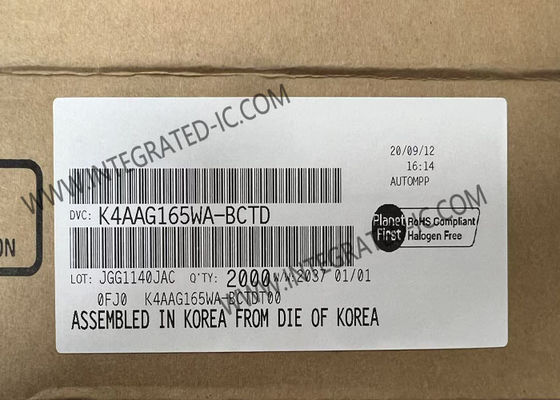 K4AAG165WA-BCTD 메모리 IC 칩 DDR4 DRAM 16Gbit 동적 무작위 액세스 메모리 FBGA96